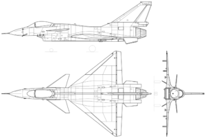 a drawing of a j10 fighter jet